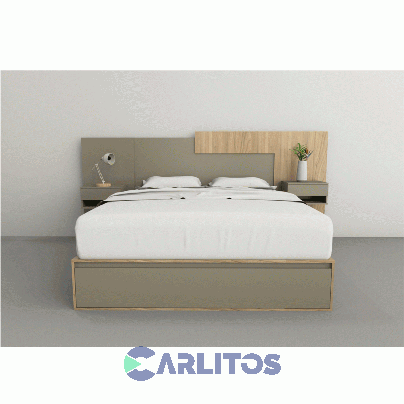 Box Multifunción 1.60 Mts 4 Cajones Tables Cod:6443 Olmo Finlandés y Gris