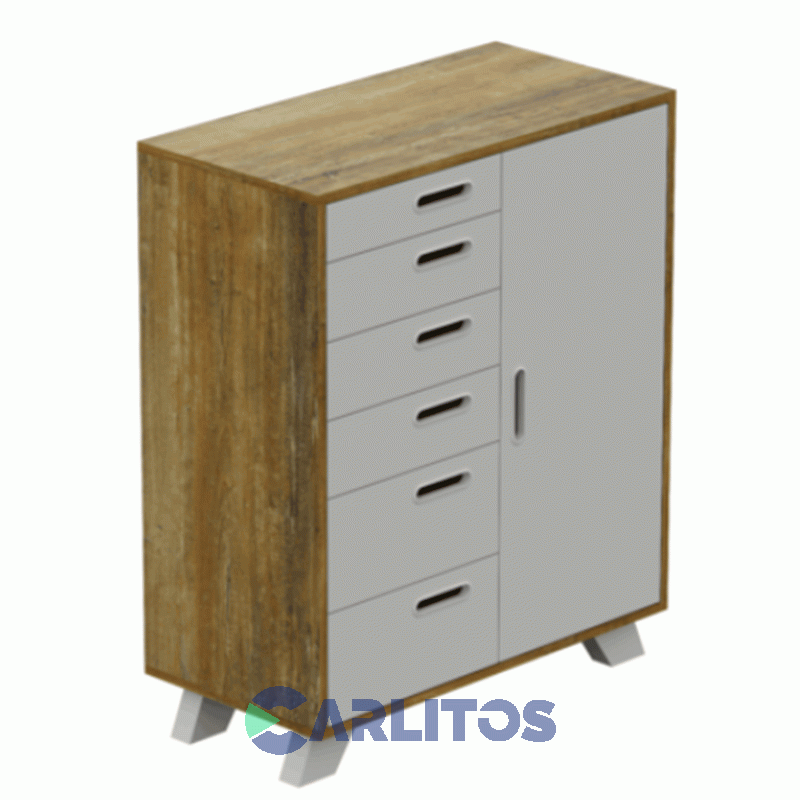 Chiffonier Linea Nordic La Esperanza Atakama Y Laqueado Blanco