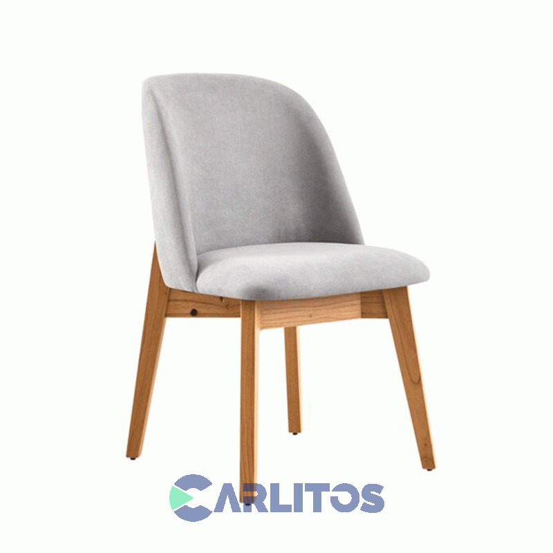 Sillon Sapporo Tapizado Tela Genoud Paraiso Lustre Roble