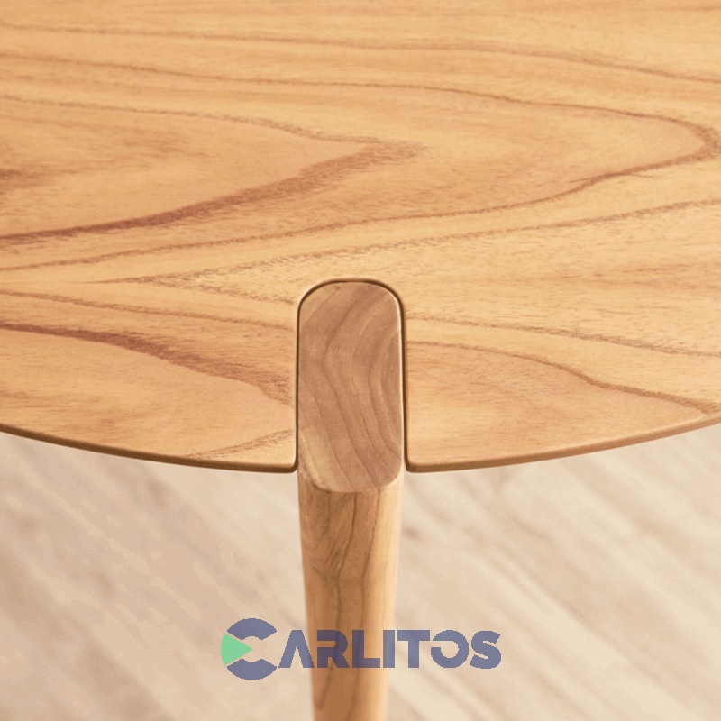 Mesa Redonda Bohemia 1.00X1.00X0.78 Mts Genoud Paraiso Roble