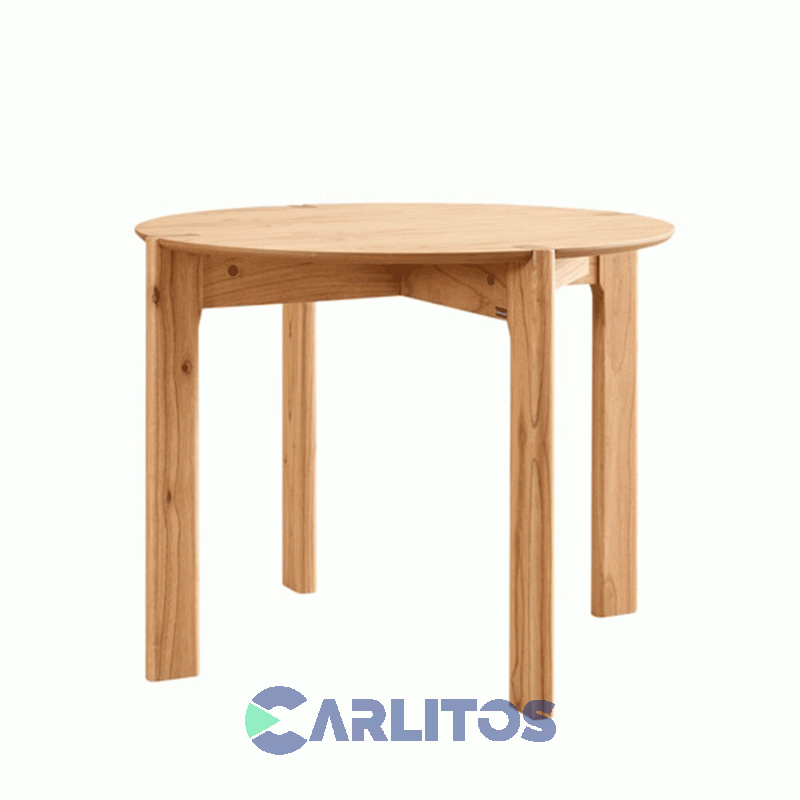 Mesa Redonda Bohemia 1.00X1.00X0.78 Mts Genoud Paraiso Roble