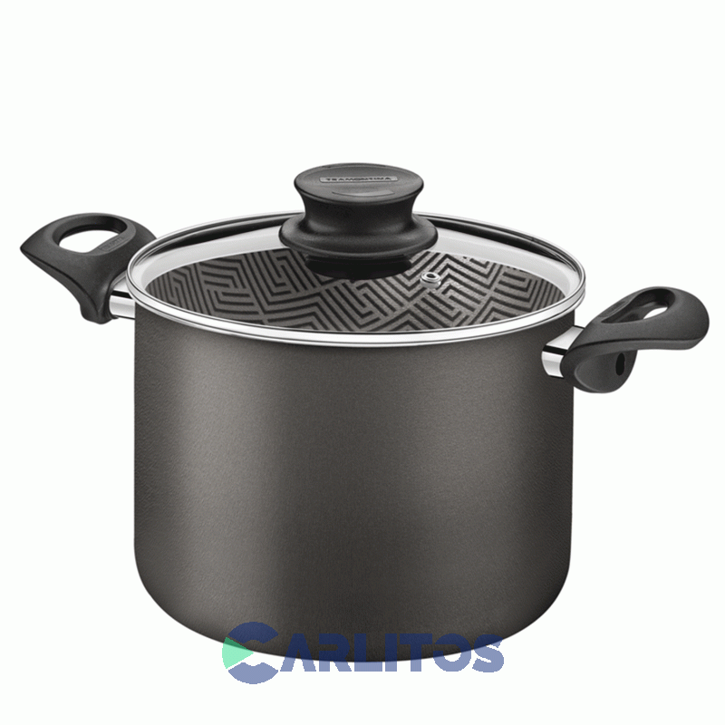 Olla Alta Tramontina Antiadherente 11.8 Lts Linea Paris Textur 28530/628