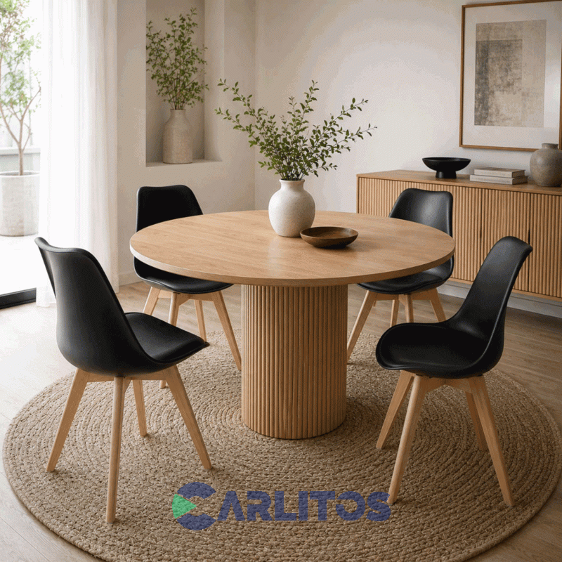 Combo X 4 Sillas Magnolia Garden Life Negra F908601x4