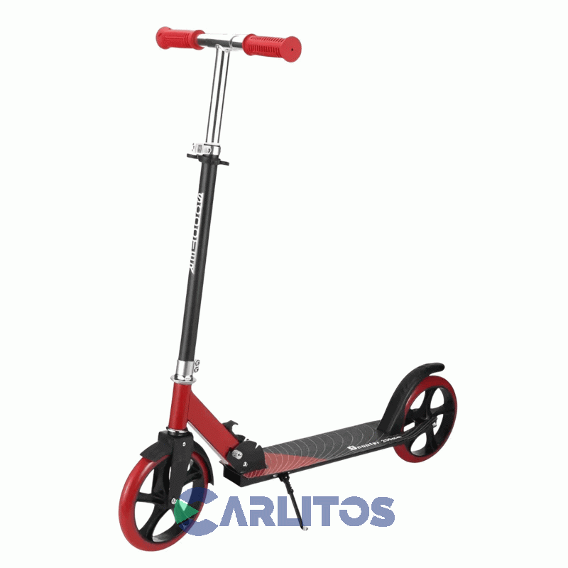 Monopatin Scooter Randers Urbano Plegable Con Ruedas Grandes Rod-8100-A Rojo
