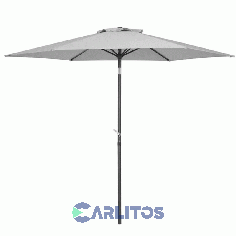 Sombrilla Steel Home 2.70 Mts- Tela Poliéster Blanca