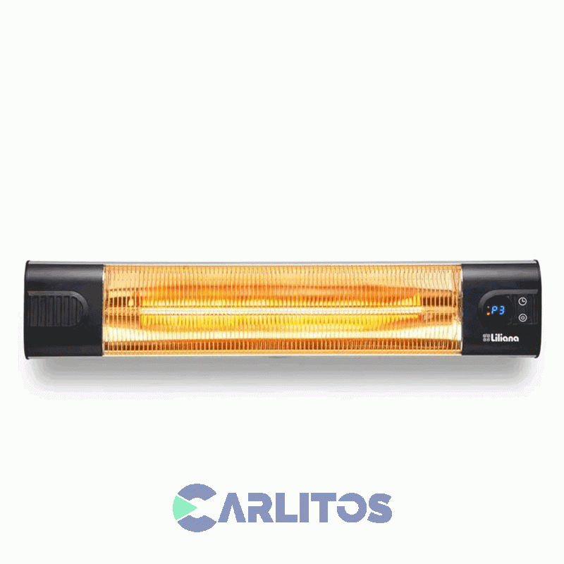 Calefactor Electrico Liliana Para Exterior Fibra De Carbono Cccp2200