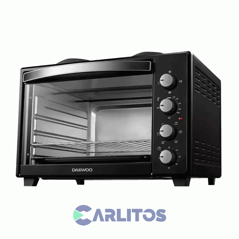 Horno Electrico Daewoo Grill Conveccion 55 Litros - 2 Anafes Dw-5094ca