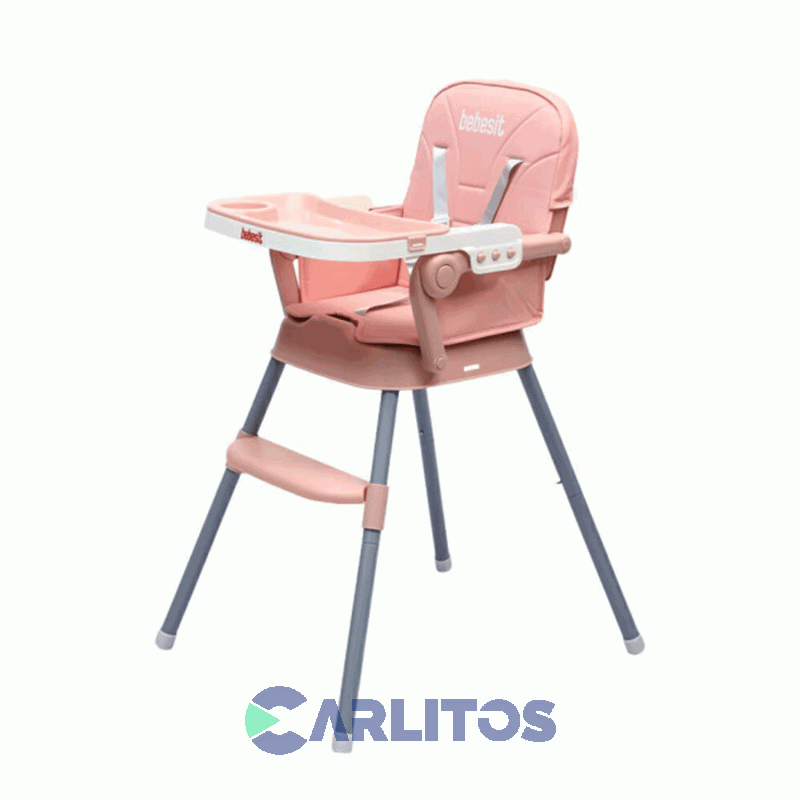 Silla De Comer Bebesit Convertible Booster 6230-b Rosa