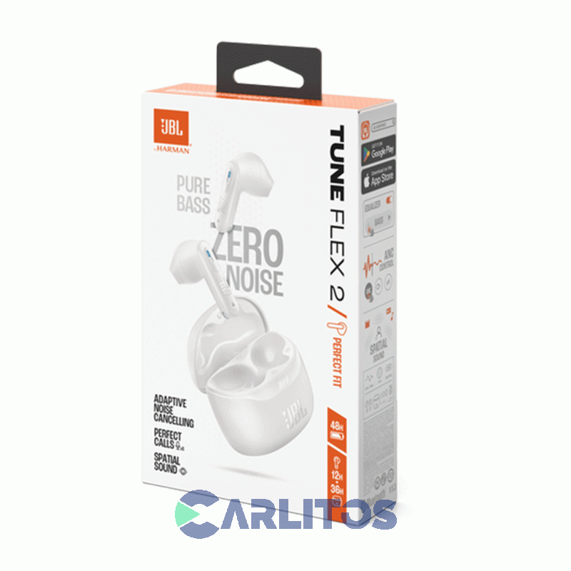 Auricular Con Bluetooth Tune Flex 2 Jbl Jbltflex2wht Blanco