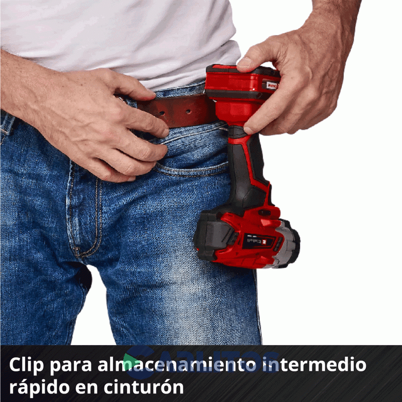 Taladro  Atornillador Einhell Inalambrico 18 V De Impacto 2900 Rpm 4510034 Te-Ci 18/1 Li-Solo