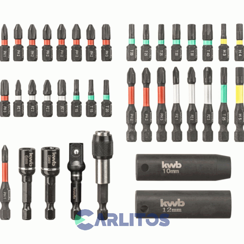 Set De Puntas Y Accesorios Einhell 39 Piezas Con Maletin Kwb 49109010