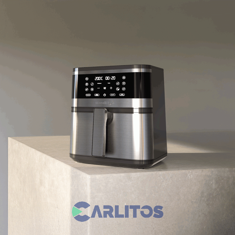 Freidora De Aire Morelli Fryer Digital Acero Inoxidable Fritello 700500