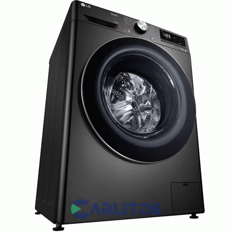 Lavasecarropa Lg Inverter 12+7 Kg 1400 RPM Negro Wd12bvc4s6
