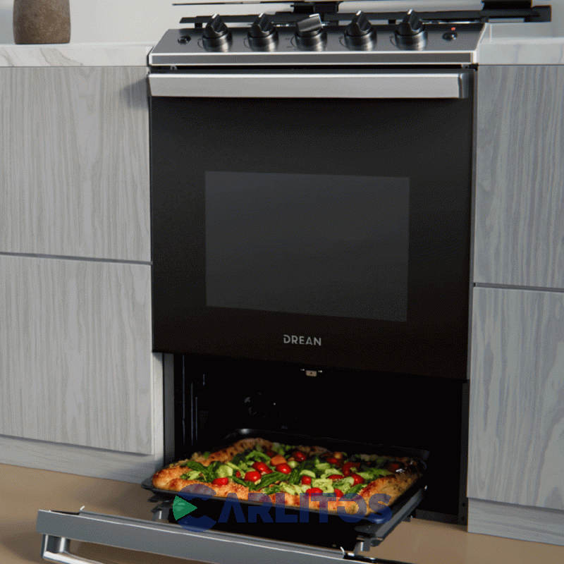 Cocina a Gas Drean 56 CM-4 Air Fryer Acero Inoxidable Cd5617aI0