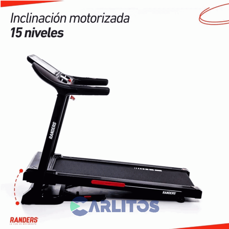 Fitness Cinta Motorizada 2.5 HP Randers Inclinacion Eectronica Arg-780-x