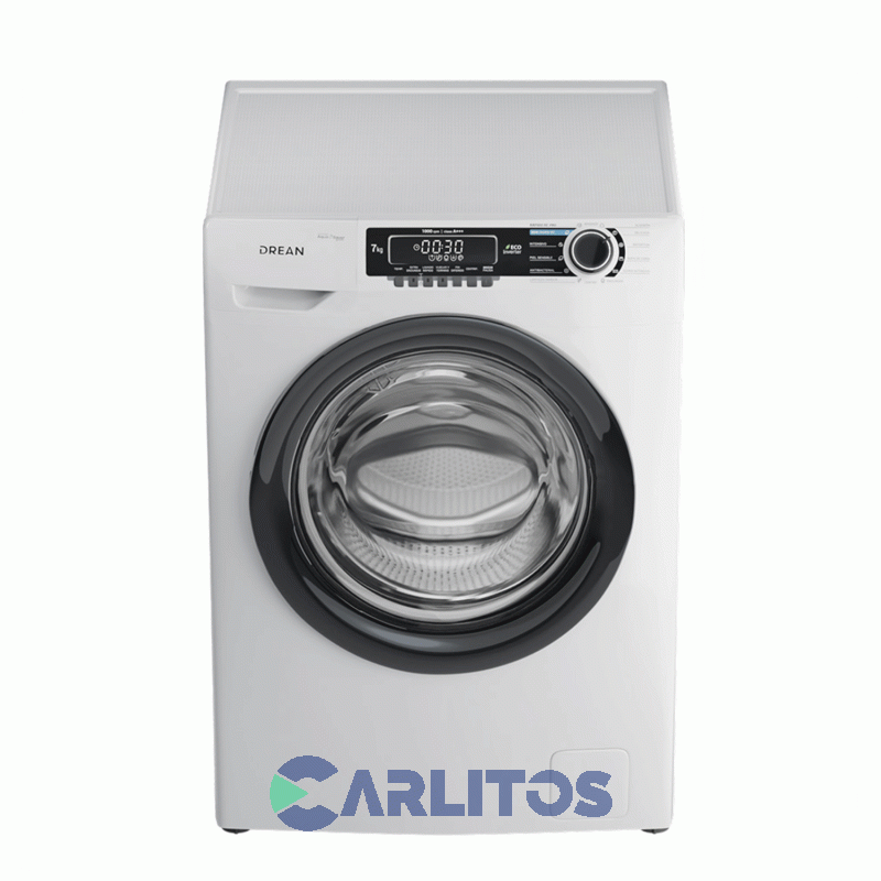 Lavarropa Carga Frontal Drean Inverter 7 KG 1000 RPM  Blanco Lcfdr0710sb0