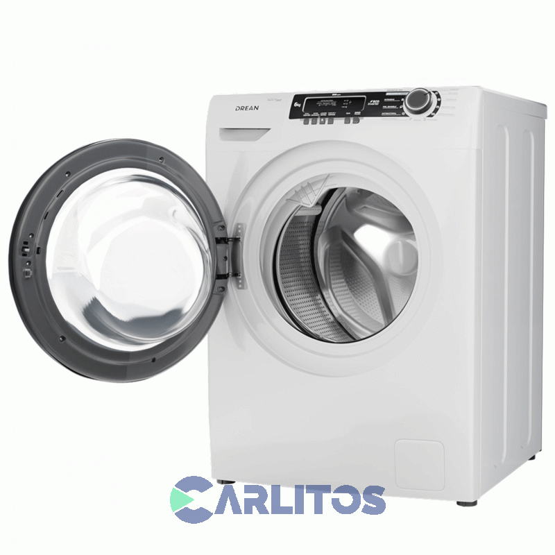 Lavarropa Carga Frontal Drean 6 KG 900 RPM Inverter Blanco Lcfdr0609lb0
