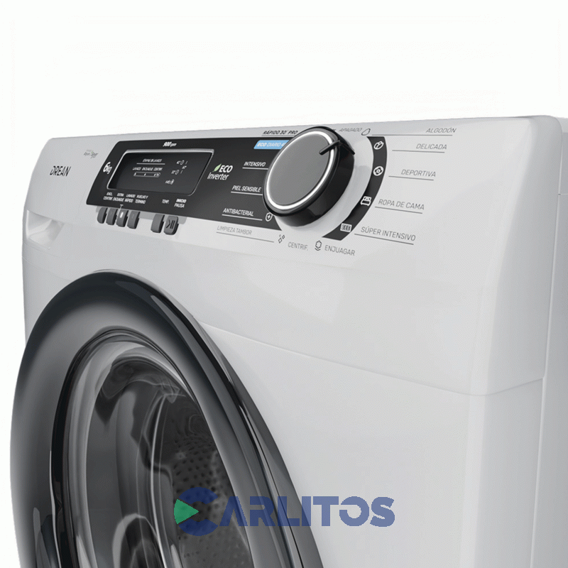 Lavarropa Carga Frontal Drean 6 KG 900 RPM Inverter Blanco Lcfdr0609lb0