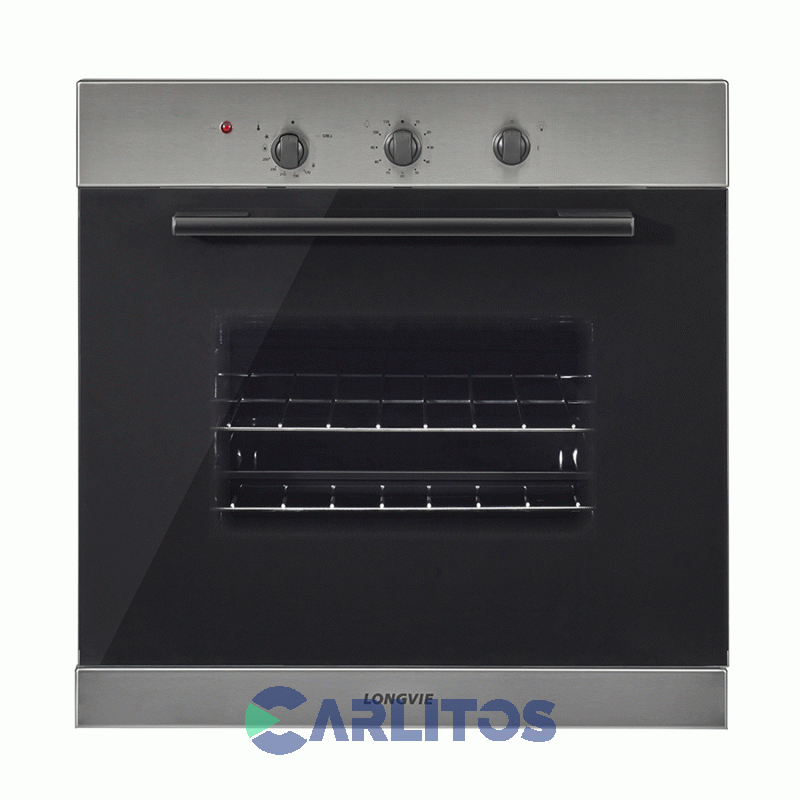 Horno A Gas Empotrable Con Grill Electrico Longvie 60 CM  Acero Inoxidable H1900xf