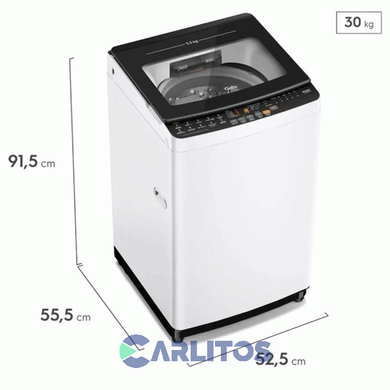 Lavarropa Carga Superior Gafa 5.5 KG 650 RPM Blanco Lgs055w