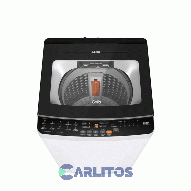 Lavarropa Carga Superior Gafa 5.5 KG 650 RPM Blanco Lgs055w