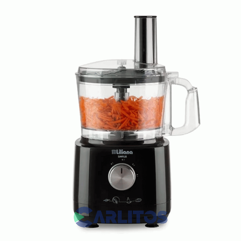 Multiprocesadora Liliana Simplix Negra 700 Watts - 2 Velocidades Am700