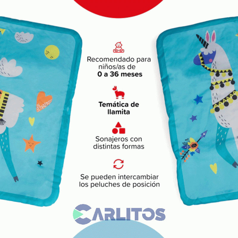 Manta/Gimnasio Bebesit De Actividades Didacticas Cuadrado 5010-Ci Caballo
