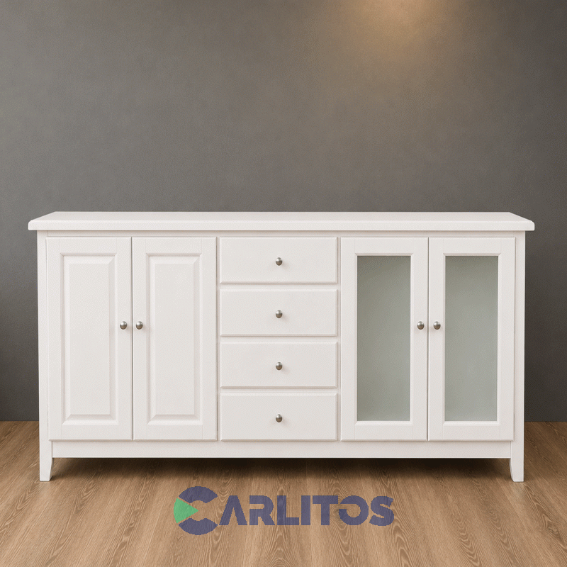 Bahiut Recto 1.80 Mts Mobilia Blanco