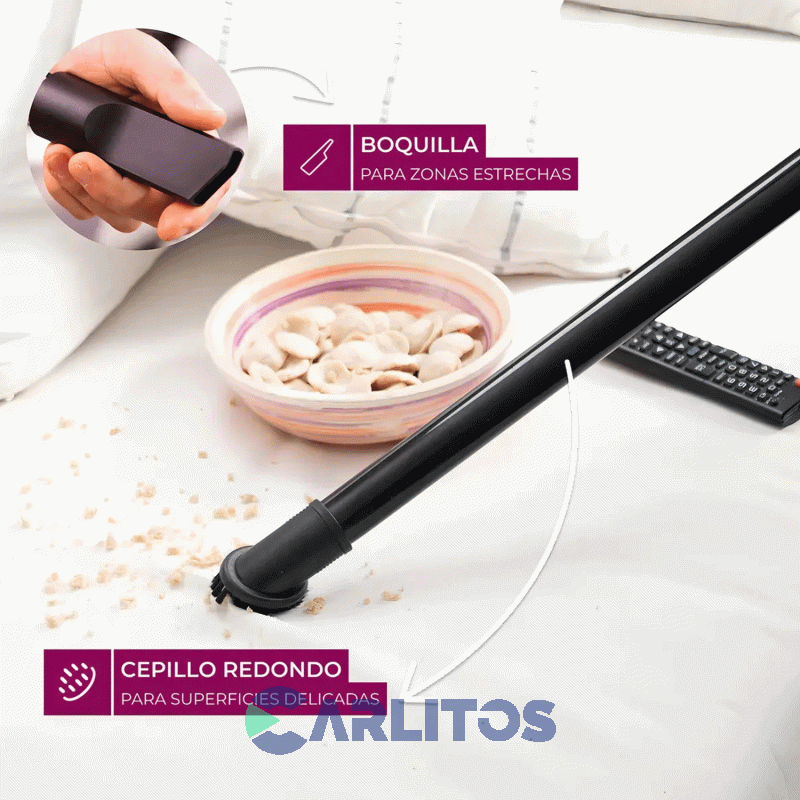 Aspiradora Con Bolsa Atma 1500 Watts Tubos Metalicos As8913n