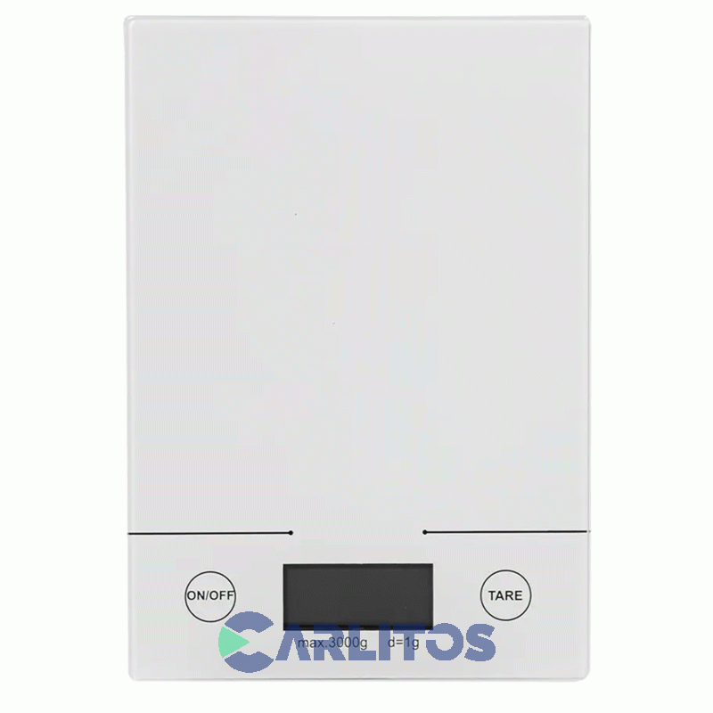 Balanza De Cocina Digital Utile 3 KG Superficie De Vidrio 16773 Eks-022