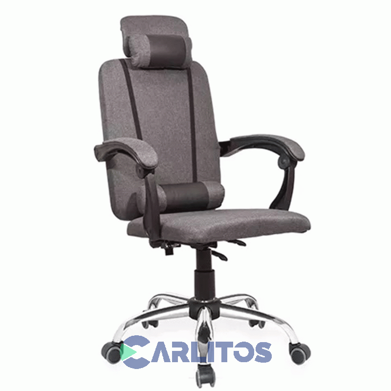 Sillon De Oficina Zurich Utile Gerencial Lino Y Mesh 21505 Ut-1085 Gris