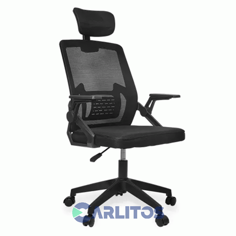 Sillon De Oficina Belfast Utile Respaldo Alto Mesh 21512 Ut-1090 Negro