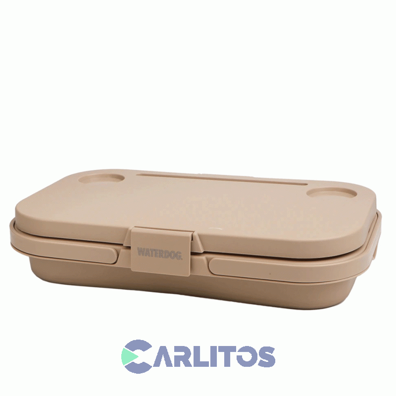 Canasta Waterdog Picnic Plegable Y Mesa 30 Lts Coolerlunch Beige