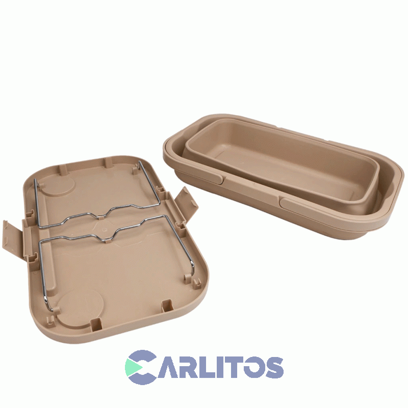 Canasta Waterdog Picnic Plegable Y Mesa 30 Lts Coolerlunch Beige