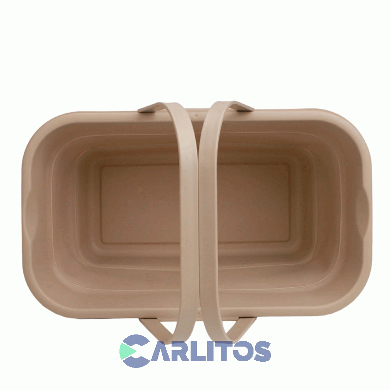 Canasta Waterdog Picnic Plegable Y Mesa 30 Lts Coolerlunch Beige
