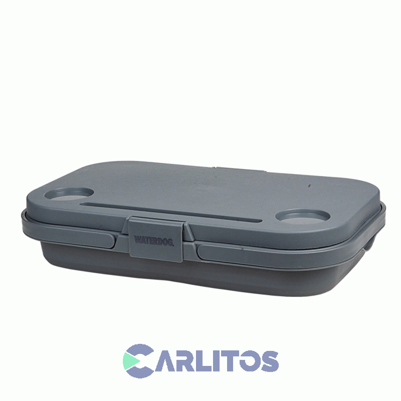 Canasta Waterdog Picnic Plegable Y Mesa 30 Lts Coolerlunch Gris