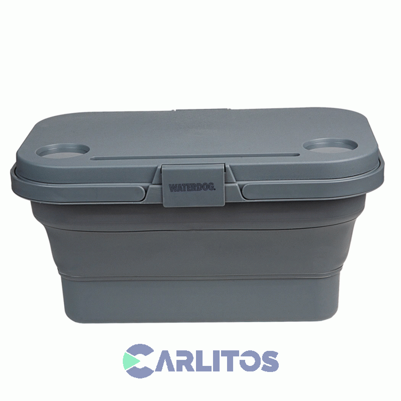 Canasta Waterdog Picnic Plegable Y Mesa 30 Lts Coolerlunch Gris