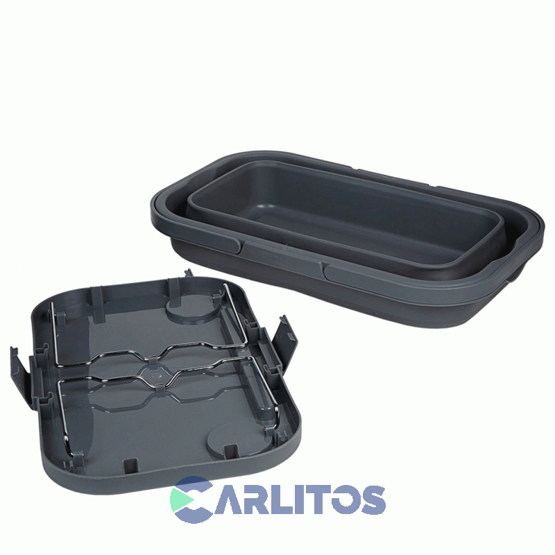 Canasta Waterdog Picnic Plegable Y Mesa 30 Lts Coolerlunch Gris