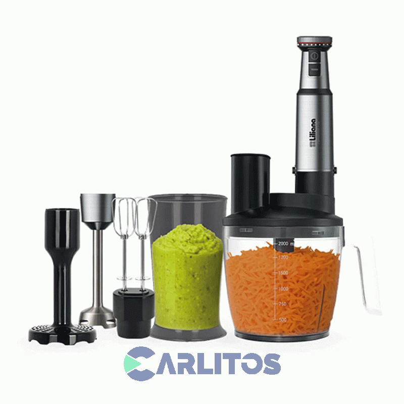 Minipimer Varilla Metal Liliana Powermix Pro 1300 Watts - 6 En 1 Ah949