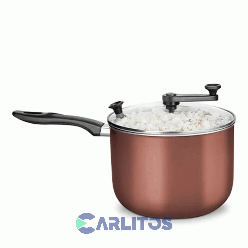 Pochoclera Mta Aluminio Antiadherente 4.80 Lts Linea Supra 17550 Chocolate