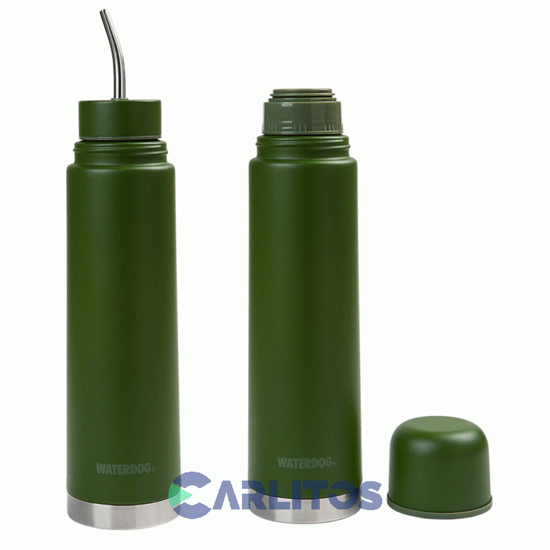 Termo Automate Waterdog 2 En 1 Acero Inoxidable 700 Cc Yunta700gm Verde