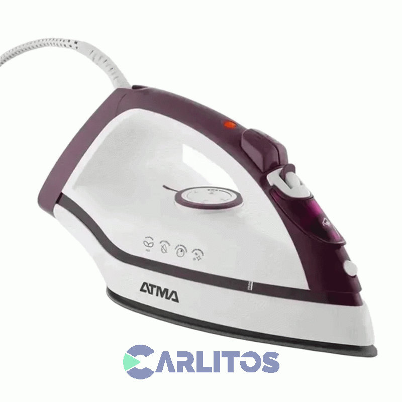Plancha A Vapor Atma 2200 Watts Suela Ceramica Pav7271pi