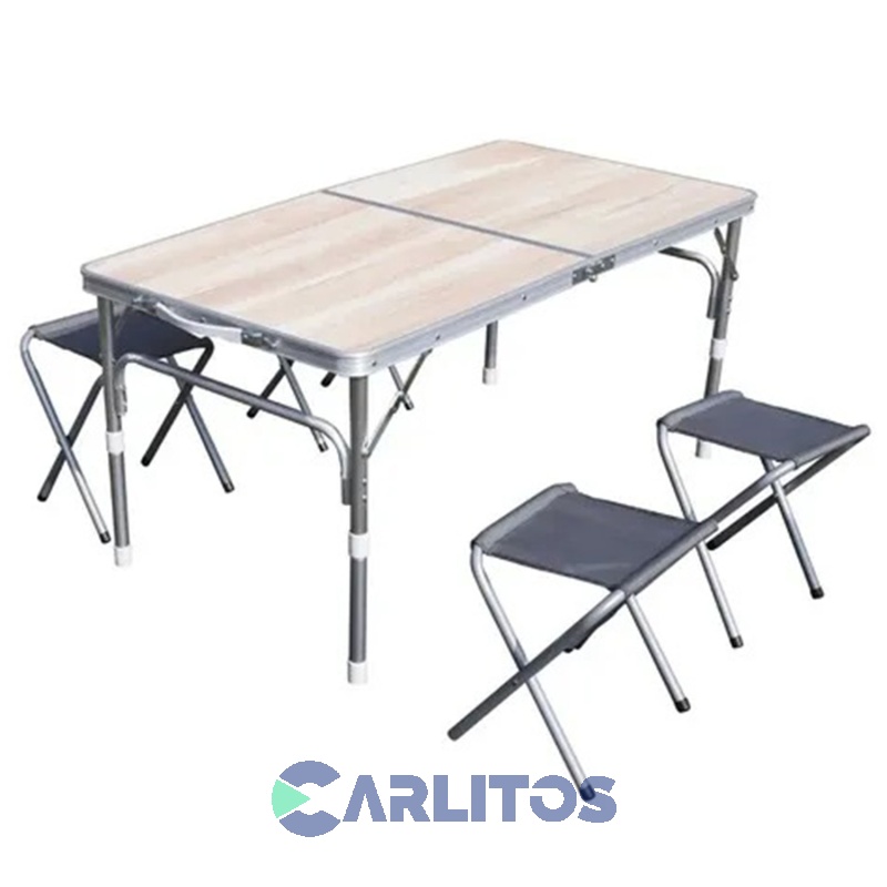 Mesa Valija North Pak Plegable + 4 Banquitos 7840 - 7121028