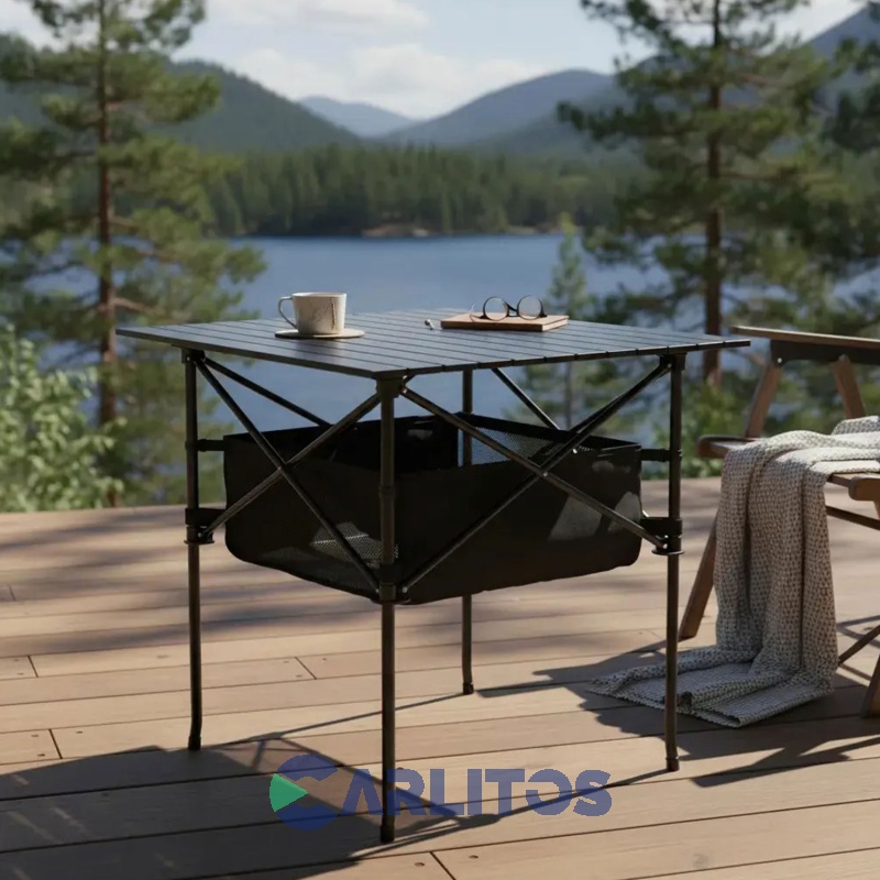 Mesa Plegable North Pak Cuadrada Con Estructura De Acero 7842 - 7221003