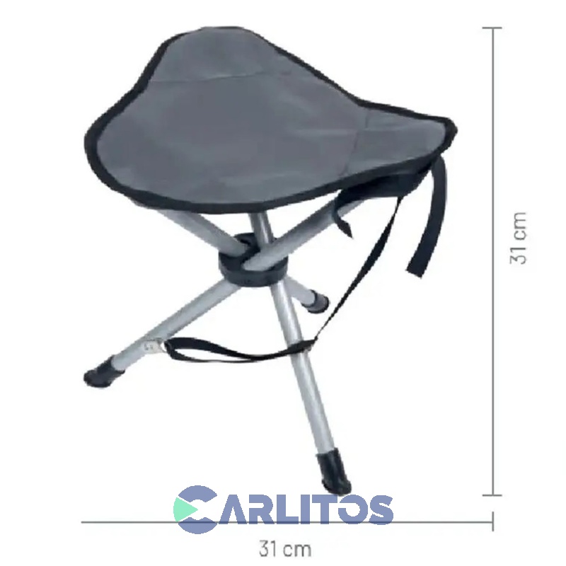 Banqueta Camping North Pak De Aluminio - Tela Poliester - Plegable 7847 - 72749