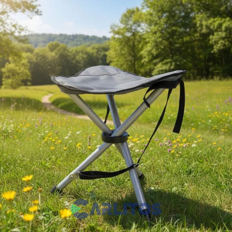 Banqueta Camping North Pak De Aluminio - Tela Poliester - Plegable 7847 - 72749