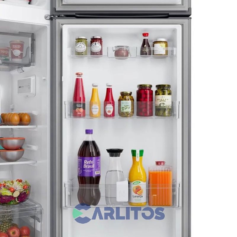Heladera No Frost  Whirlpool Inverter 403 Litros Acero Inoxidable Wrm46mk