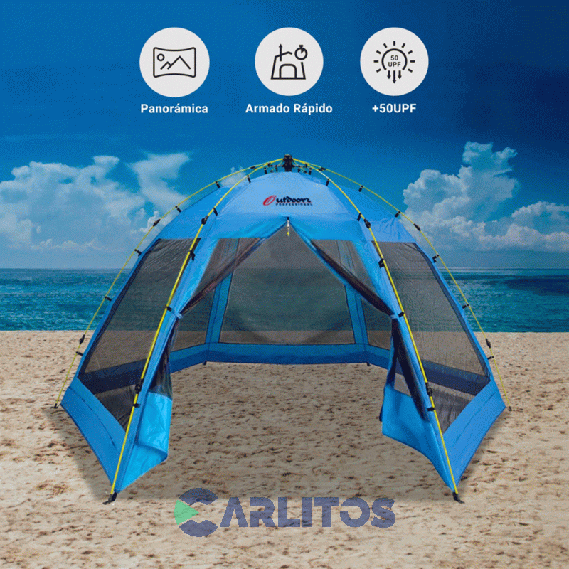 Carpa Iglú Automatica 6 Personas 3.60 X 3.15 X 1.95 Mts Outdoors 9006 Beach Palace