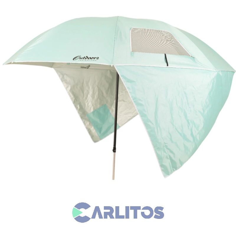 Sombrilla Refugio 2.40 Metros - Tela Polyester Outdoors U240r Celeste