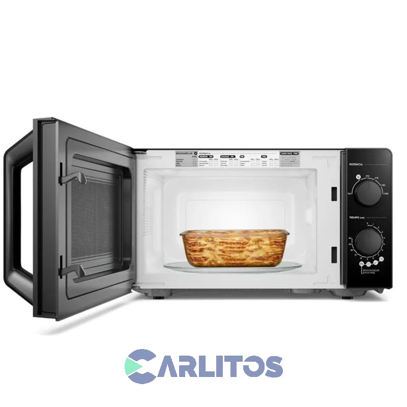 Microondas Rotativo Gafa 20 Litros Negro Mg20ab